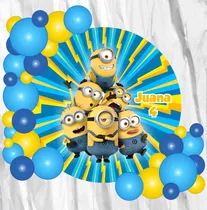 Comprar Fondo Banner Candy Bar Circular Minions 100x100cm
