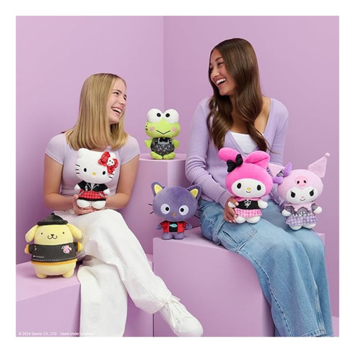 Hello Kitty Punt 20 cm - Pelúcia vermelha Hello Kitty e amigos