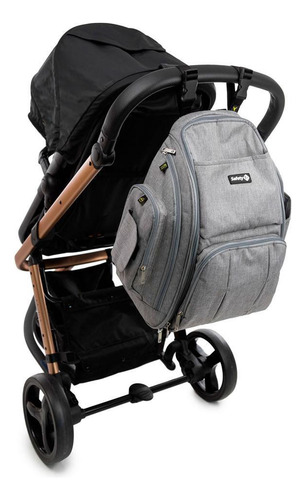 Mochila Maternidade Way Cor Grey Safety | Prática E Versátil