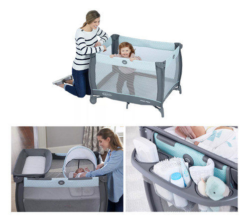 Cuna Pack And Play Care Suite Bassinet Playard Wells Graco