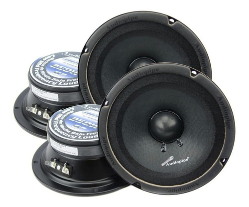 4 Audiopipe Apmb-6sb-c Do Par 6-6.5 Alto Rango Completo