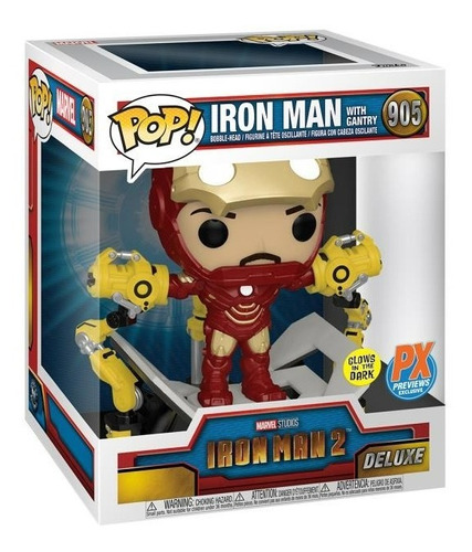 Funko Pop Iron Man Mk Iv 905 W/gantry Gitd 6 Px