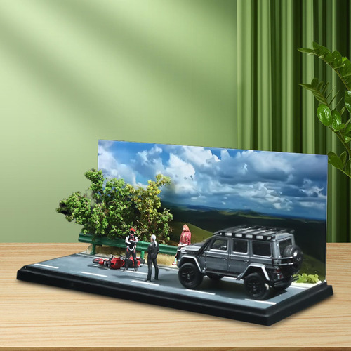 1/64 Cena De Carros Modelo De Estacionamento Cenário De