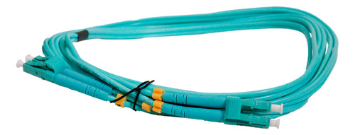 6x Cordão Óptico Lc Lc Multimodo 5mt Duplex 50/125 Om3 10gb