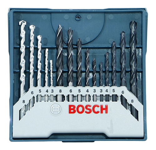 Conjunto Broca Bosch Mista 15 Peças Maquifer