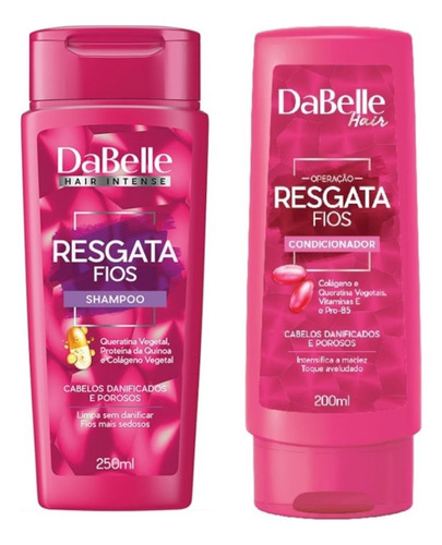 Dabelle Kit Resgata Fios Shampoo 250ml + Condicionador 175ml