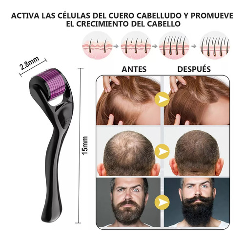 20 Derma Roller Facial Regenera Colageno Rodillo Antiedad