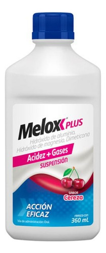 Melox Plus Suspensión Sabor Cereza Frasco Con 360 Ml