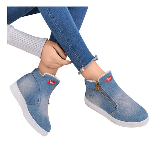 Botas De Nieve De Invierno C, Espesas, Zapatos For Mujer, T