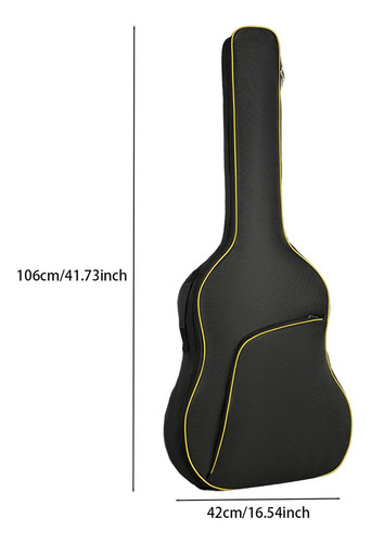. Estuche For Guitarra Acústica De 40 Y 41 Ligero Amarillo