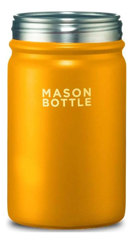 Mason Bottle - Tarro De Acero Inoxidable De 12 Oz, De Una So