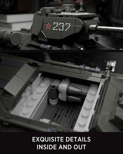 Relajante Set Bloques De Construccion Tanques Adultos 818 Pz