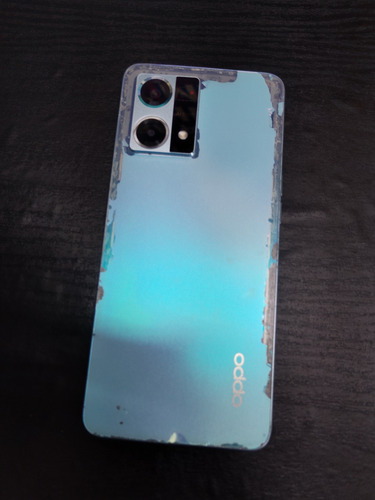 Celular Oppo Reno 7 128gb Color Azul Para Piezas O Reparar Agua (Usado)