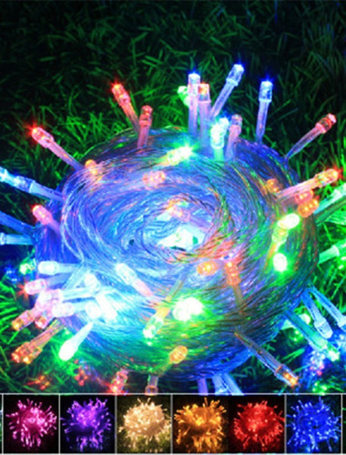 Guirnalda Luces Led 100 Navidad-fiesta Multicolor Adaptable