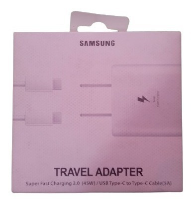 Cargador Samsung Tipo C - Tipo C, Travel Adapter (45w )