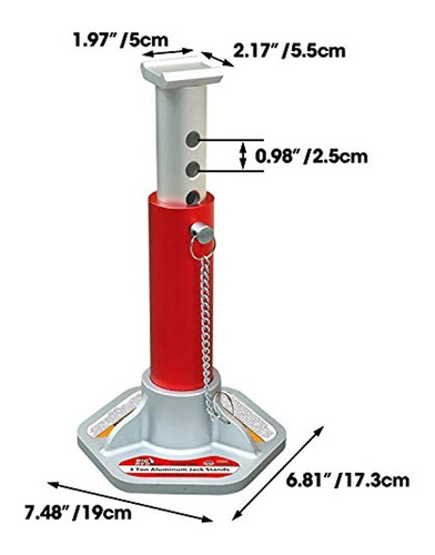 Torin Big Red Jack De Aluminio Tiene Capacidad De 3 Tonelada