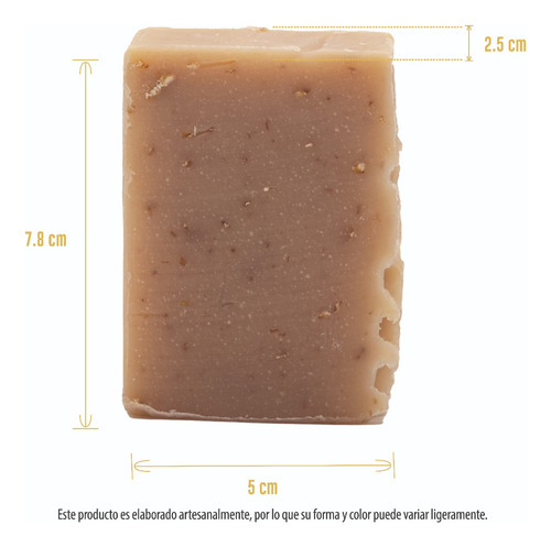 Imagen 4 de 8 de 100 Pack Jabón Artesanal Natural Miel Avena 100 G Bam Boo!