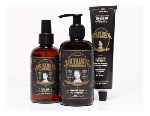 Kit Tratamiento Magistral Grasa Sir Fausto Men's Care