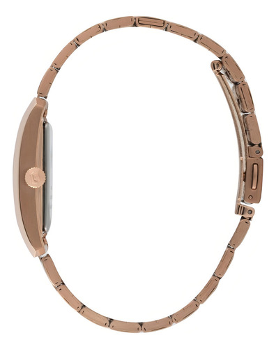 Relógio Orient Feminino Lrss1004 S1rx Rose Quadrado Cor Do Fundo Prateado