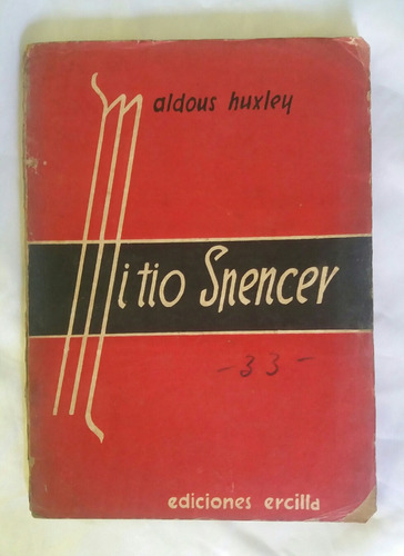 Aldous Huxley Mi Tio Spencer Libro Original 1935 Oferta 