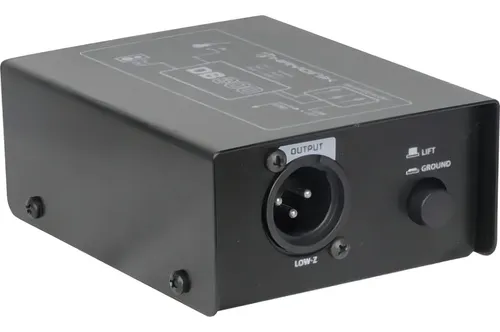 Direct Box Passivo Hayonik DB300 Preto Balanceado Conectores XLR P10