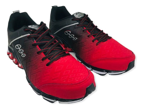 Imagem 2 de 6 de Tênis Masculino Black Free Evolution 21300111 - Vermelho