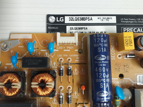 Tarjeta Fuente Para Pantalla Lg 32lq630bdsa (Usado)