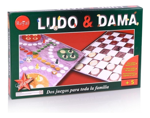 Juego De Caja Royal Ludo Y Dama