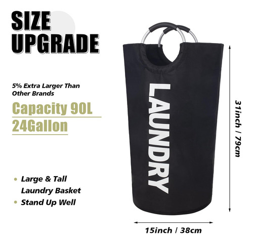 Cesta De Lavandería Grande Twira De 90 L, Cesta De