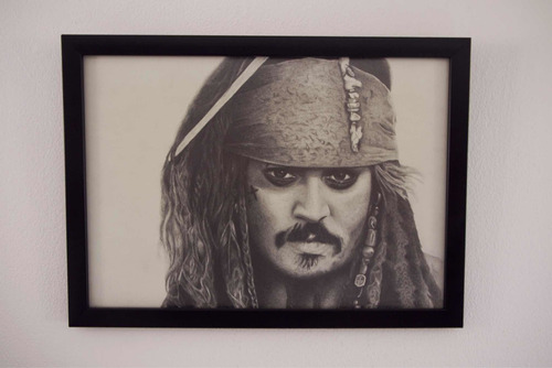 Cuadro Dibujo Jack Sparrow | Piratas Del Caribe