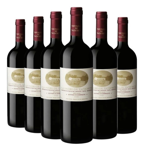 Imagen 1 de 2 de Caja X 6 - San Pedro De Yacochuya Malbec (salta - M.rolland)