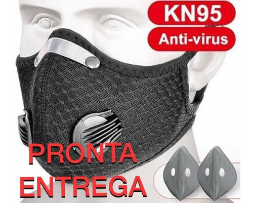 Kit Mascara Esportiva Leve Treino Kn95 + 2 Filtros Extra