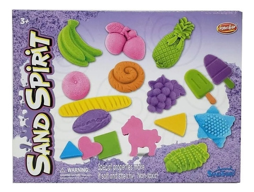 Set De Arena Kinetica Sand Spirit Con Accesorios Color Violeta