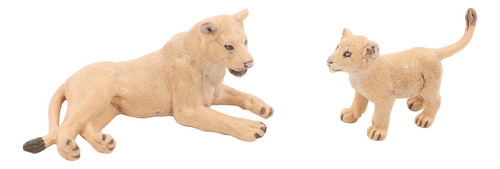 Juego De Modelos De Leones De 6 Piezas Mini Estatua Animales