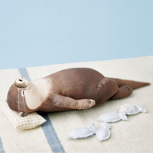 . Lindo Peluche De Nutria De 15,7 Pulgadas For Escritorio