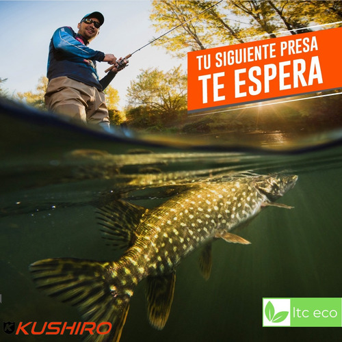Imagen 8 de 10 de Reel De Pesca Frontal Pesca Variada Kushiro Rfuru60 Pez 6 Kg