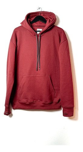 Buzo Canguro Bordo Frizado Hoodie  Icaro Remeras