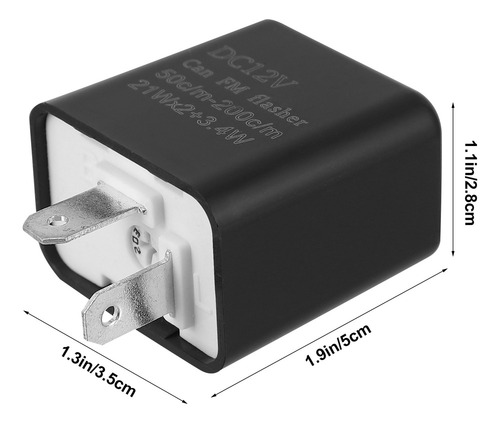 Intermitente Electrónico De 12 V Con Relé Giratorio, 4 Unida