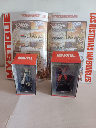 Marvel Mystique Y Magneto Coleccion Heroes 3d Panini Año2017