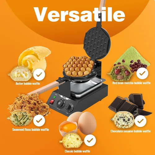Waflera Tipo Burbuja Bubble Waffles 110v