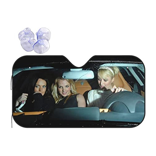 Funny Accordion Foldable Windshield Sun Shade For Car T...