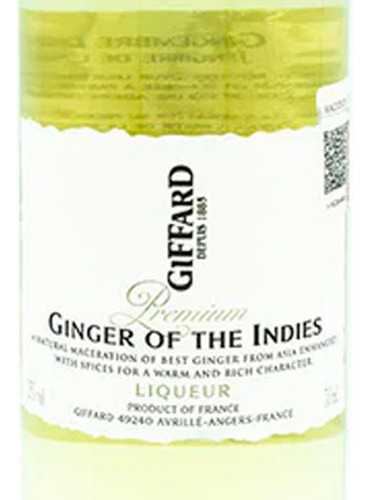 Pack De 2 Licor Giffard Ginger Of The Indies 700 Ml