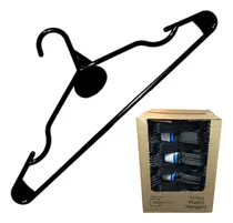 Comprar Perchas Plasticas Negras Reforzadas Caja 250 Unidades