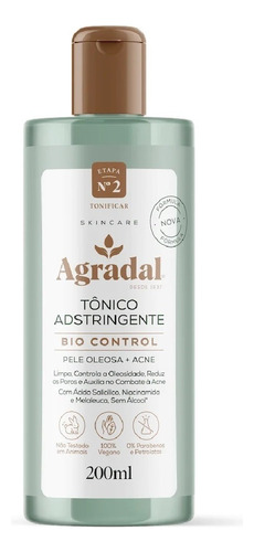 Tônico Adstringente Bio Control 200ml - Agradal