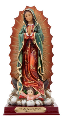 Virgen De Guadalupe De 40 Cm En Marmolina Firenzi