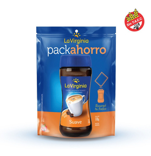Cafe Instantaneo Suave La Virginia Repuesto 170 Gr