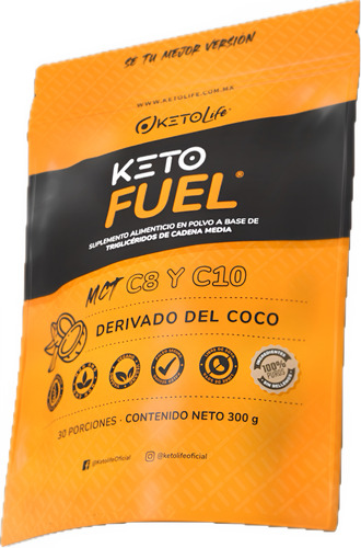 Aceite Mct En Polvo Keto Fuel