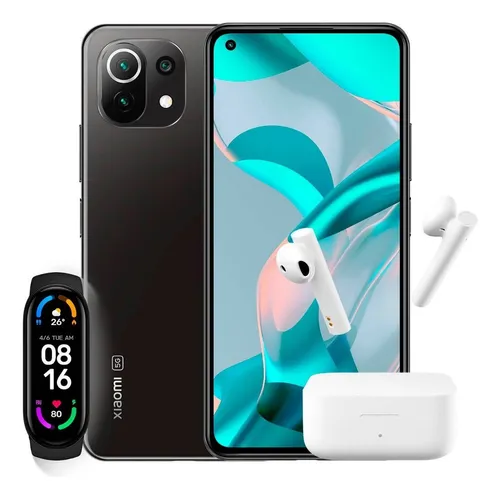 Xiaomi Mi 11 Lite 128 Gb Boba Black Dual Sim Celular Xiaomi 11 Lite Dual Sim 128 Gb 6 Gb Ram Negro Color Boba black