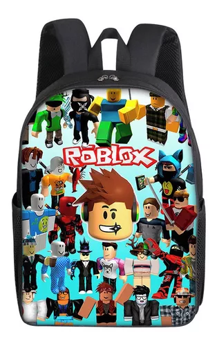 Roblox Circundante Mochila Moda Masculina e Feminina Junior High School  Estudantes Alunos Mochila Lazer Original Aniversário - AliExpress