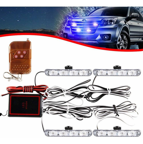 4x4 Led 4 En 1 Luz De Parrilla De Montaje En Superficie...